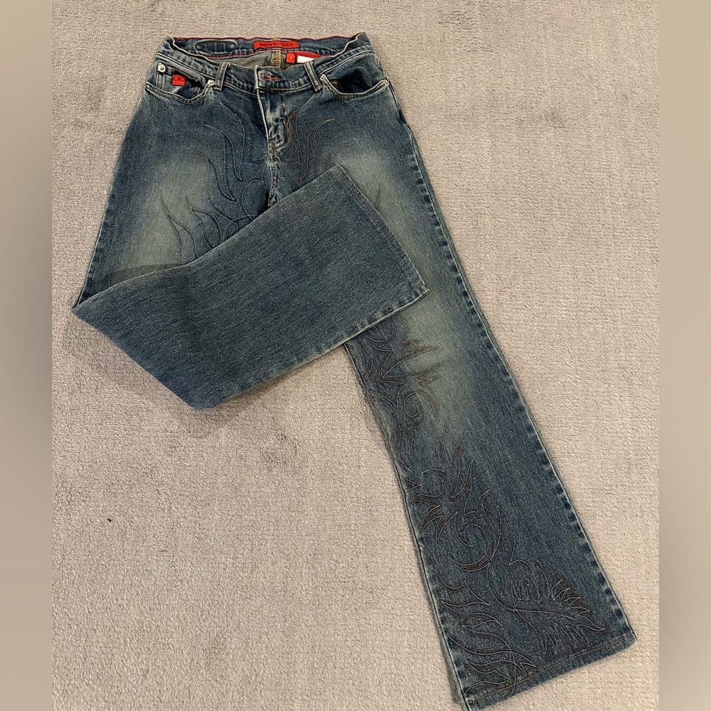 Elegant Blue Boot Cut Women's Jeans